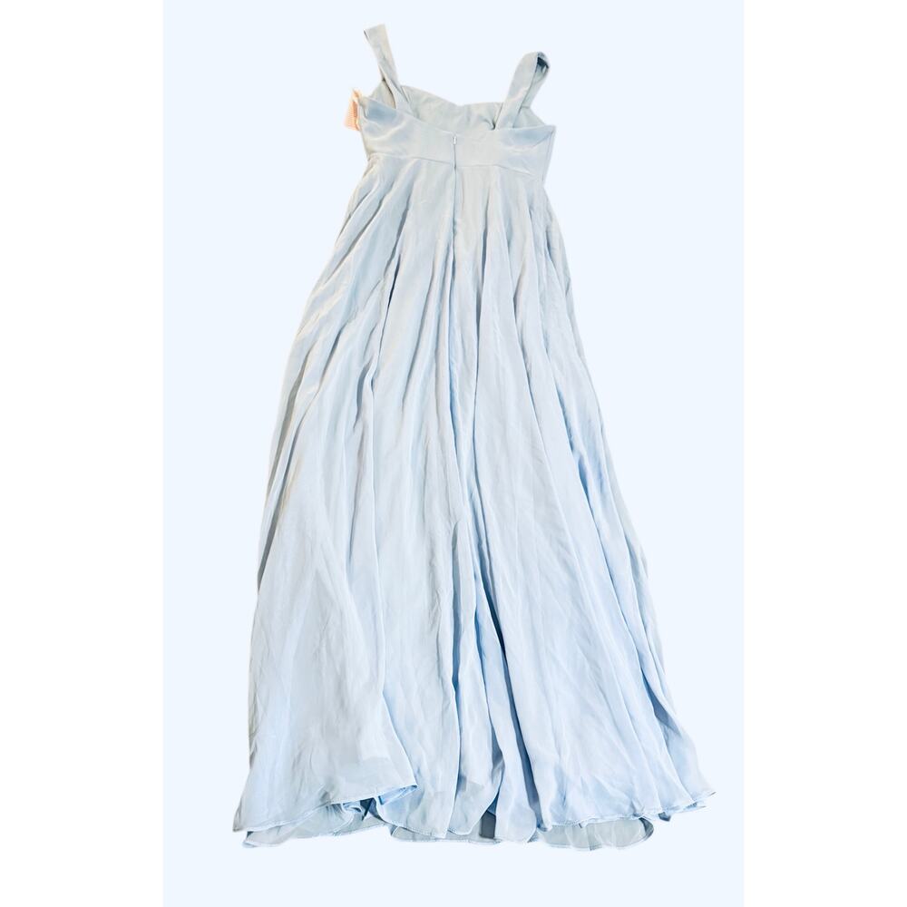 NWT After Six CONTOURED WIDE STRAP SWEETHEART MAXI DRESS IN SKY BLUE SZ 8R - Picture 5 of 11